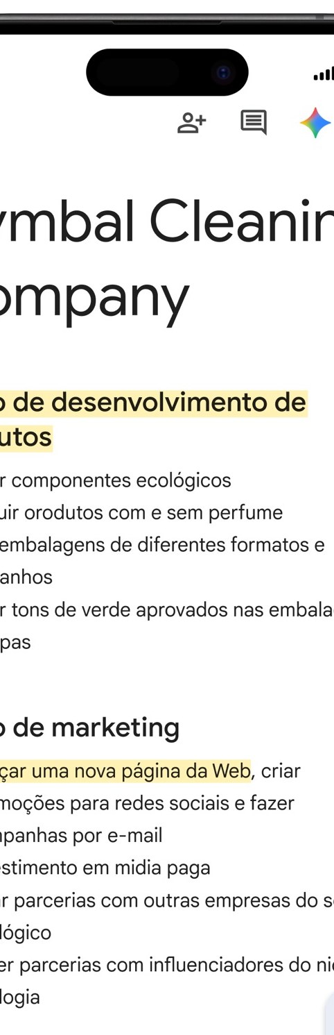 Google Docs com documento estruturado para revisar e exportar o currículo