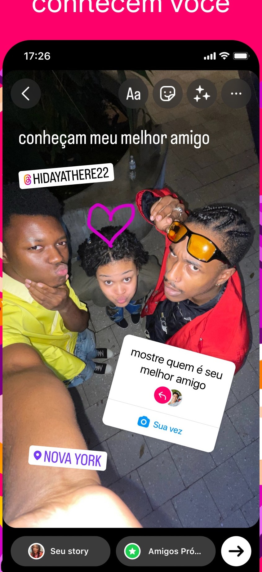 Aplicativo oficial do Instagram com Stories